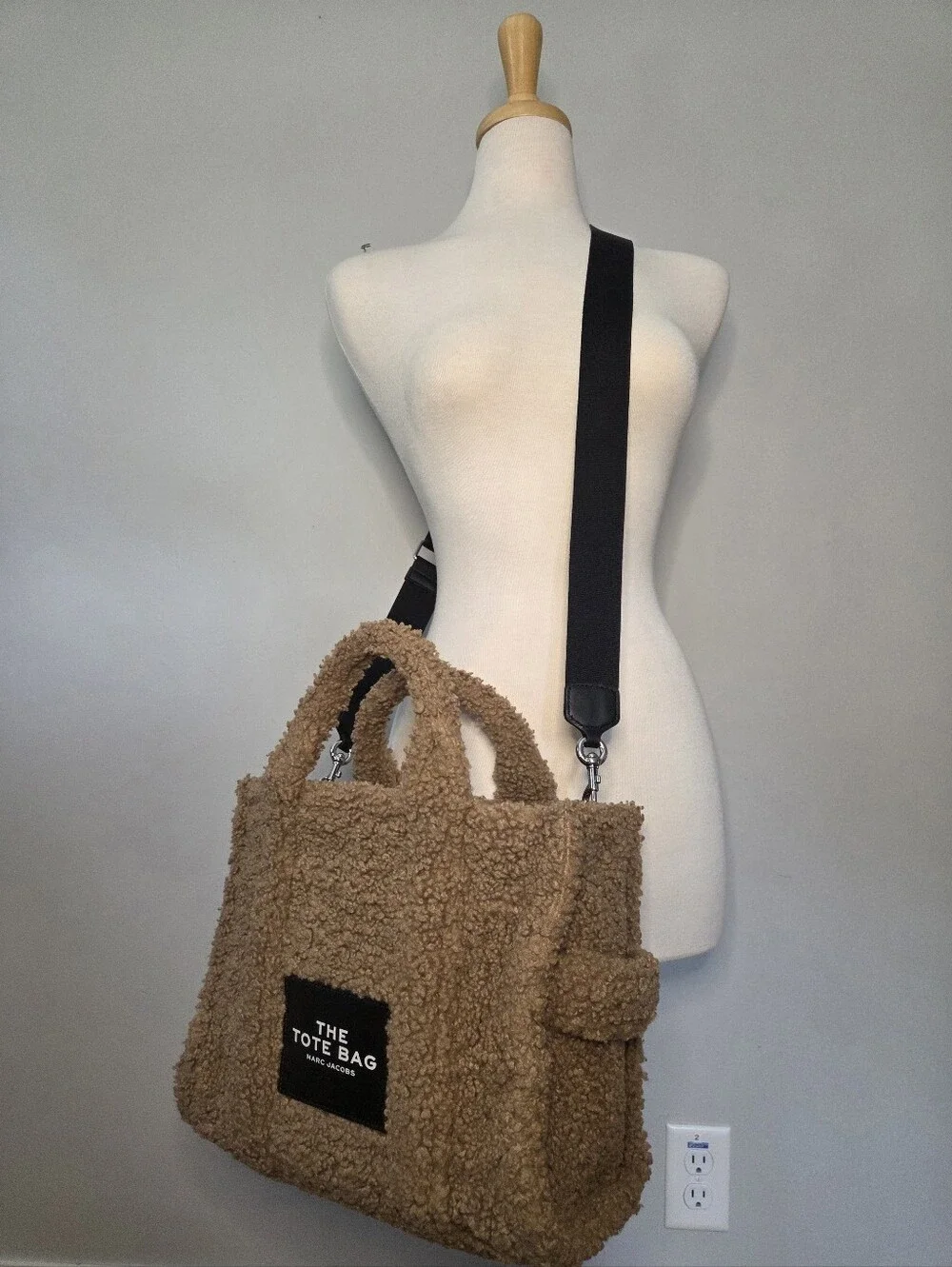 Marc Jacobs Teddy Brown Shearling Tote